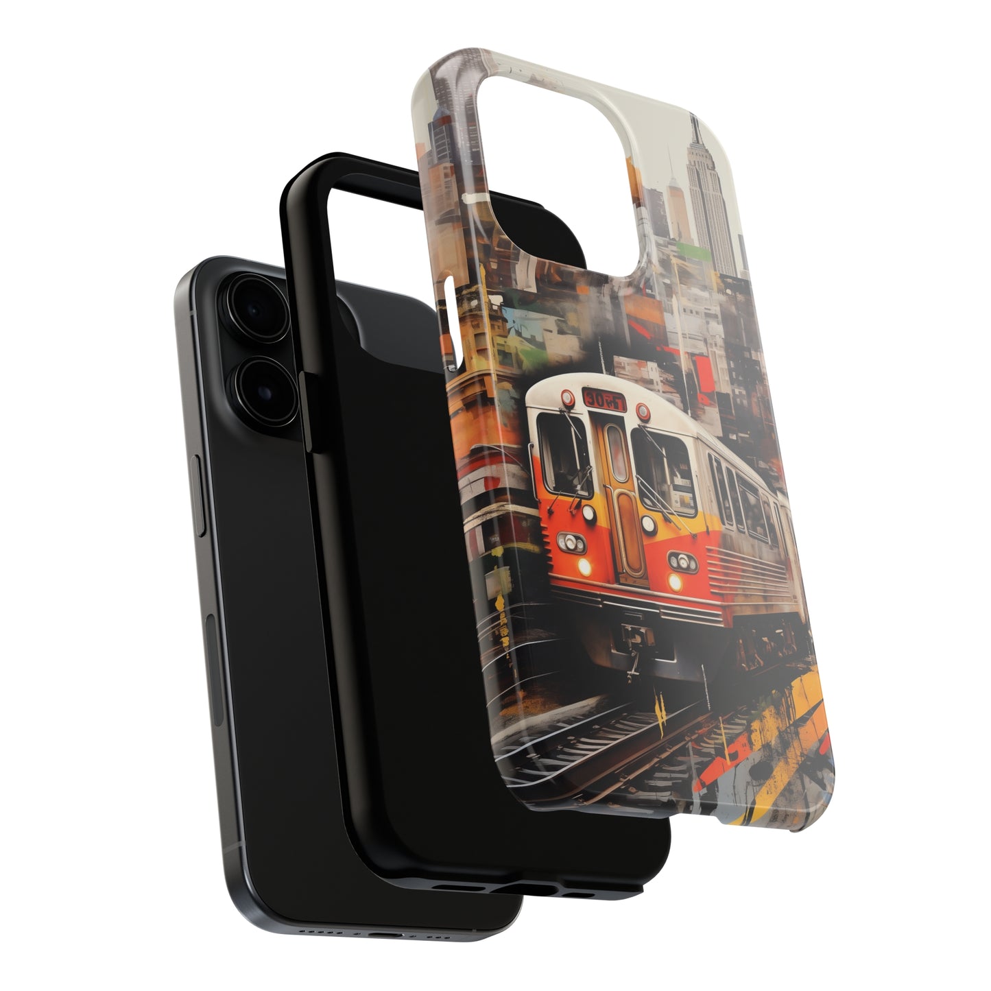 New York City, subway, iPhone 7, 8, X, 11, 12, 13, 14, 15+ case.