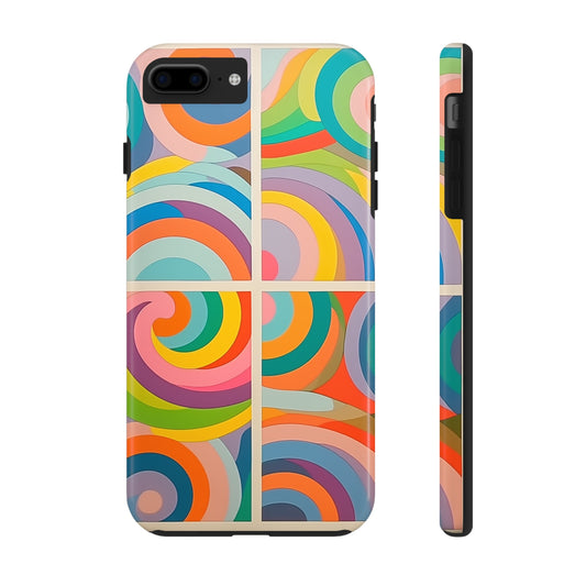 Abstract Colorful Lines #03, iPhone 7, 8, X, 11, 12, 13, 14, 15+ case.