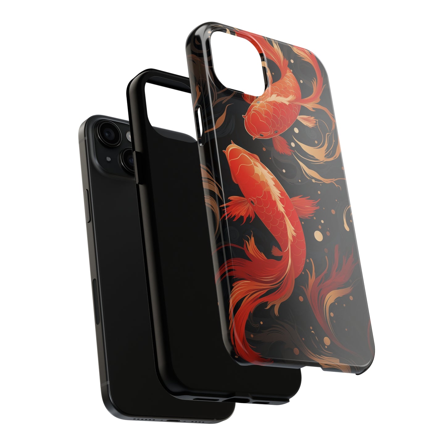 Koi fish #03, iPhone 7, 8, X, 11, 12, 13, 14, 15+ case.