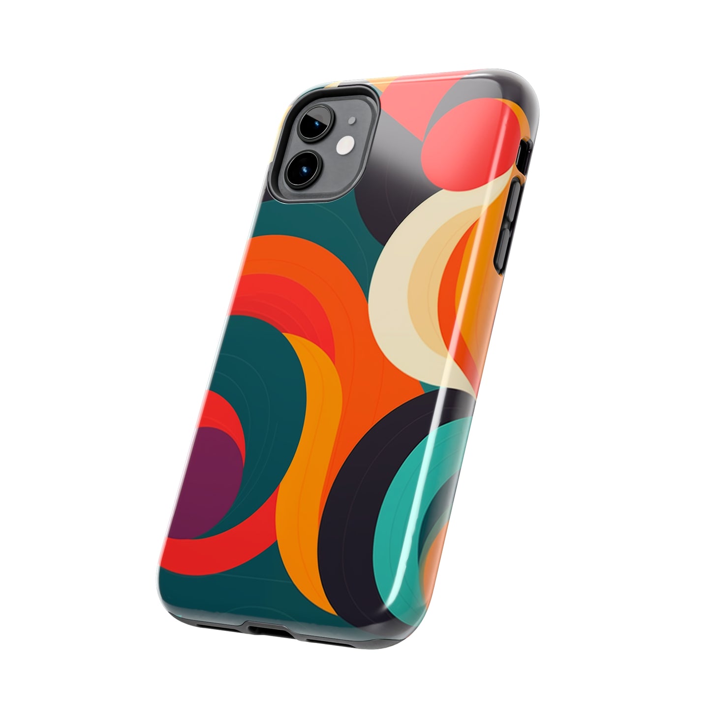 Abstract Shapes #04, iPhone 7, 8, X, 11, 12, 13, 14, 15+ case.