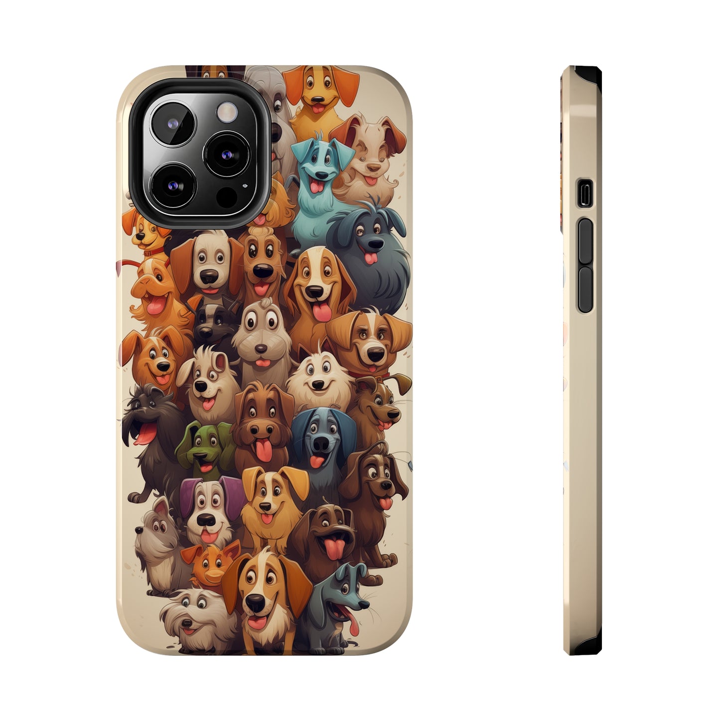 100 Dogs, iPhone 7, 8, X, 11, 12, 13, 14, 15+ case.