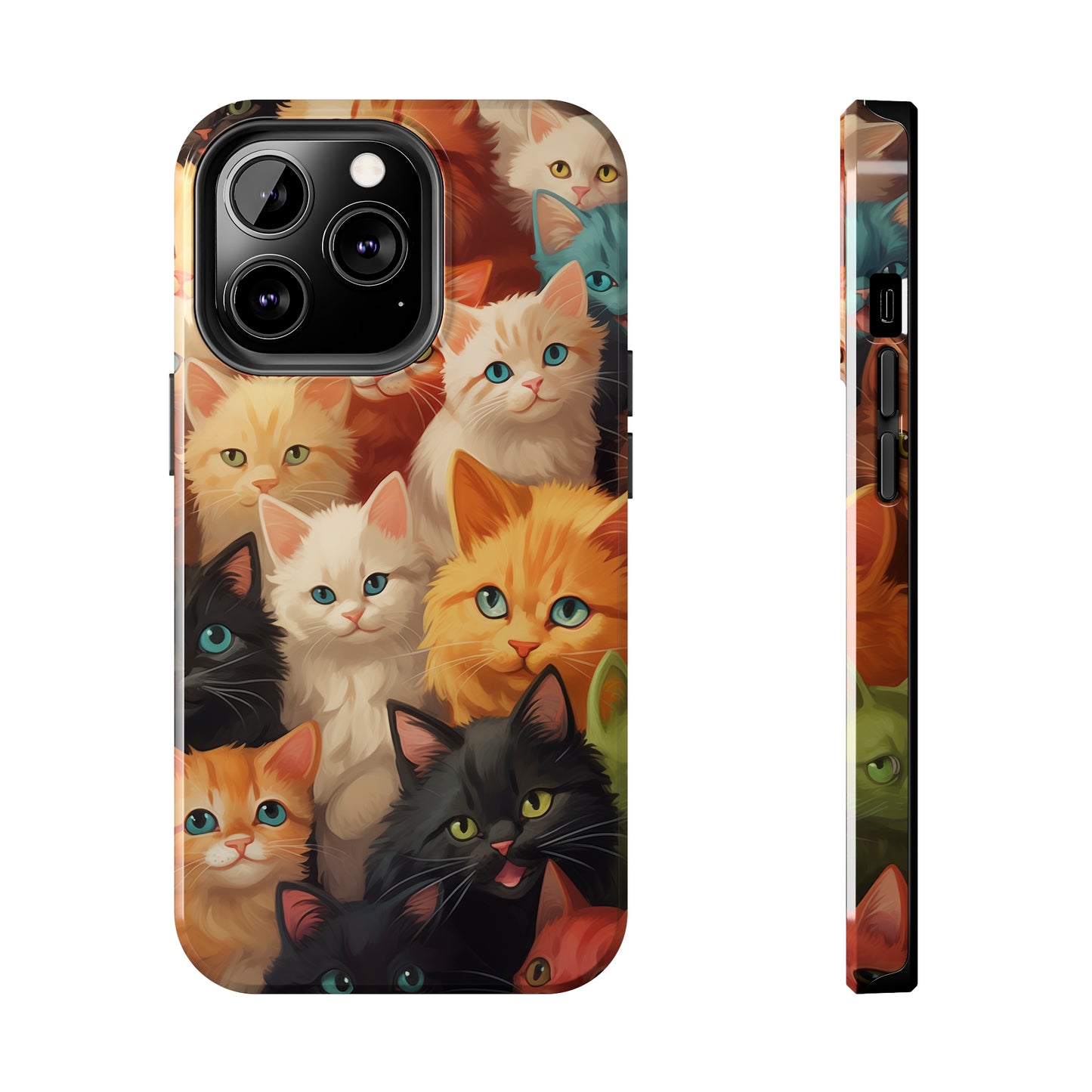 Kittens, iPhone 7, 8, X, 11, 12, 13, 14, 15+ case.