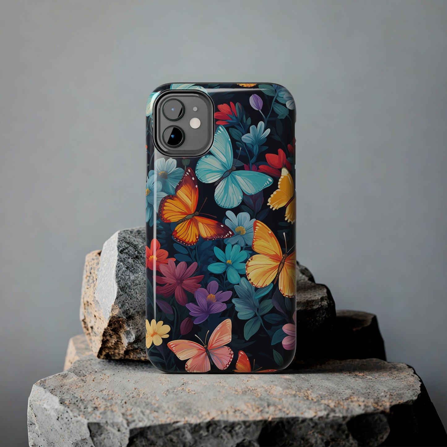 Butterflies #01, iPhone 7, 8, X, 11, 12, 13, 14, 15+ case.