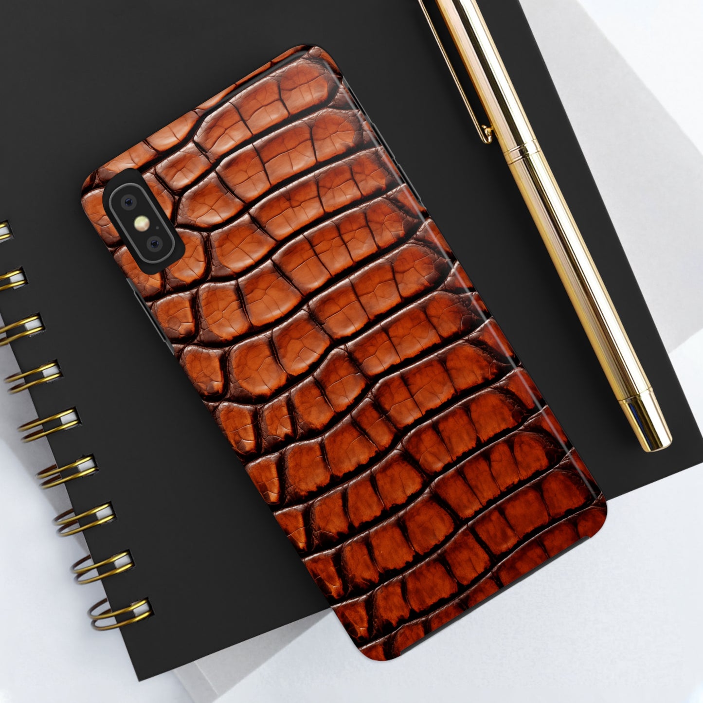 Alligator skin #04, iPhone 7, 8, X, 11, 12, 13, 14, 15+ case.