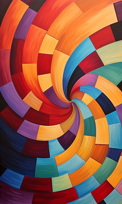 FREE Wallpaper: Checkered Spiral 02