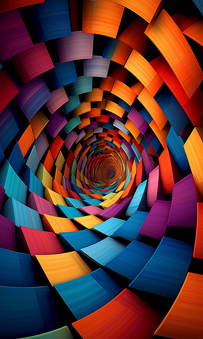 FREE Wallpaper: Checkered Spiral 03