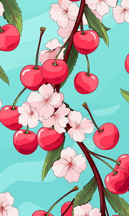 FREE Wallpaper: Cherries #06