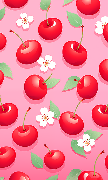 FREE Wallpaper: Cherries and Cherry Blossoms 03