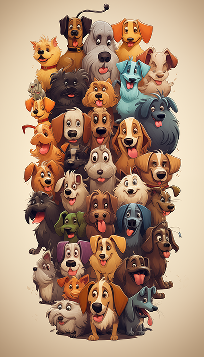 FREE Wallpaper: 100 dogs