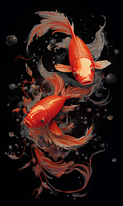 FREE Wallpaper: Koi Fish #01