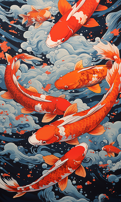 FREE Wallpaper: Koi Fish #02