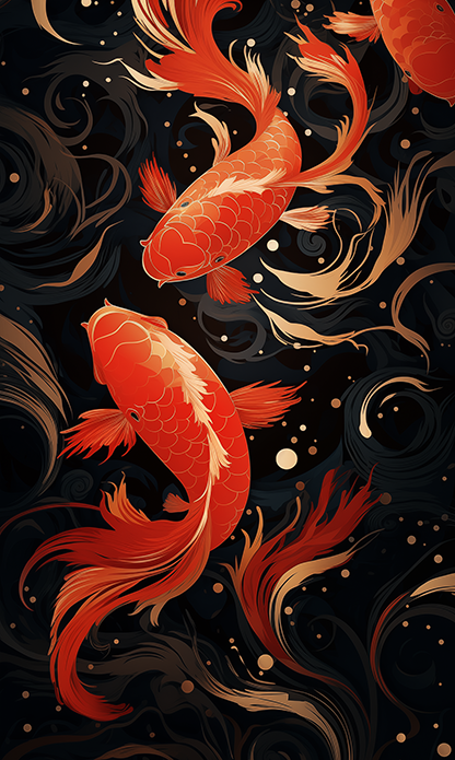 FREE Wallpaper: Koi Fish #03