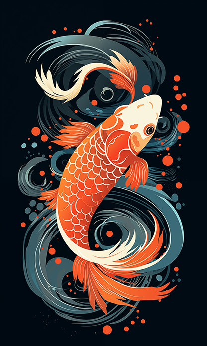 FREE Wallpaper: Koi Fish #04