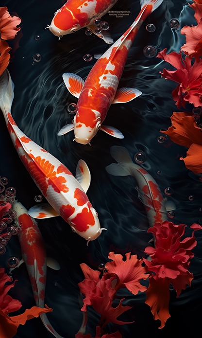 FREE Wallpaper: Koi Fish #05