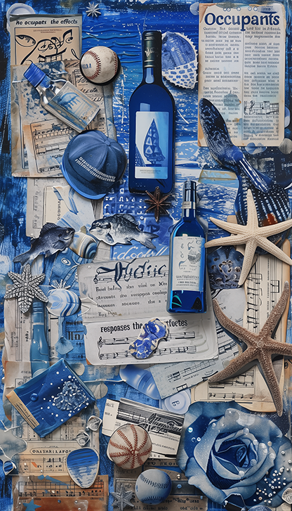 FREE Wallpaper: Various blue collage 03